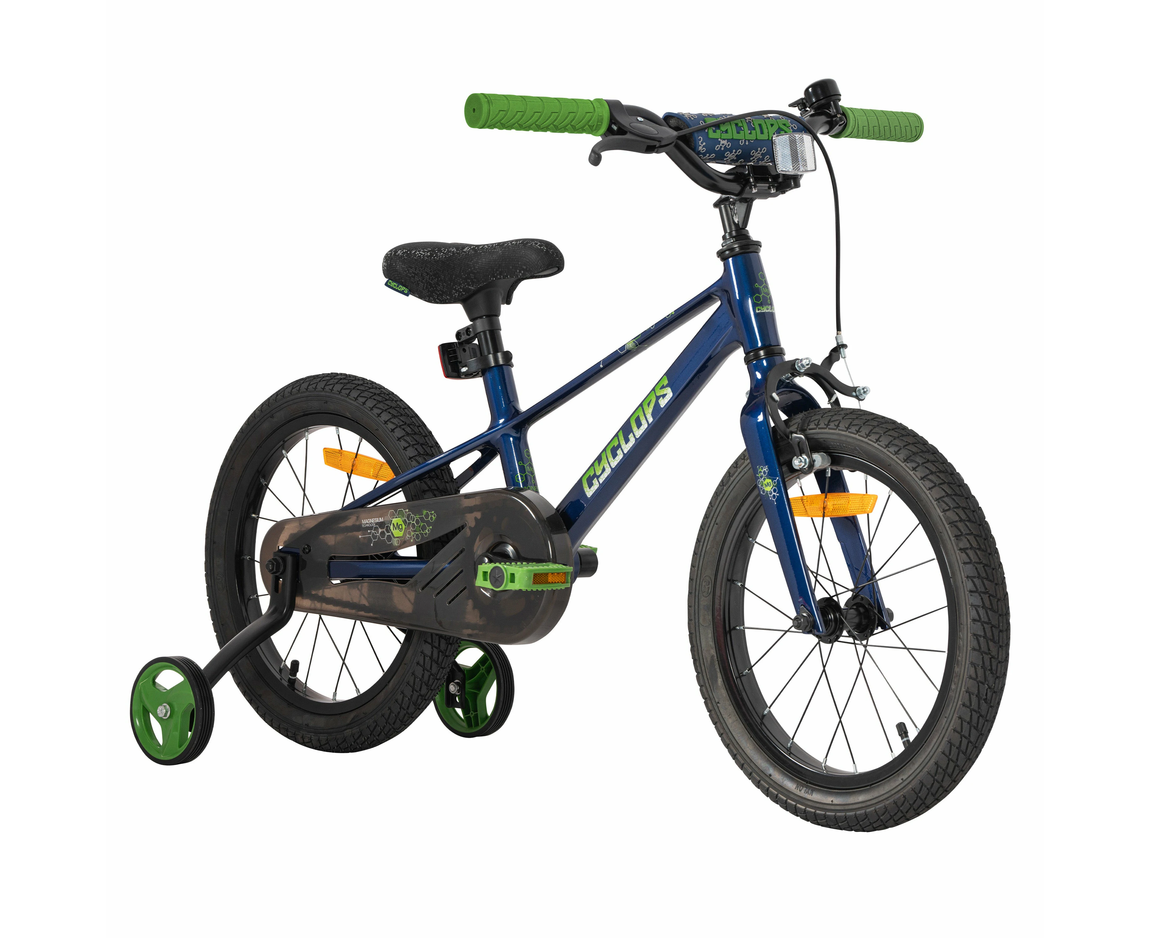 Cyclops 40cm Magnesium Kids Blue/Green Bike