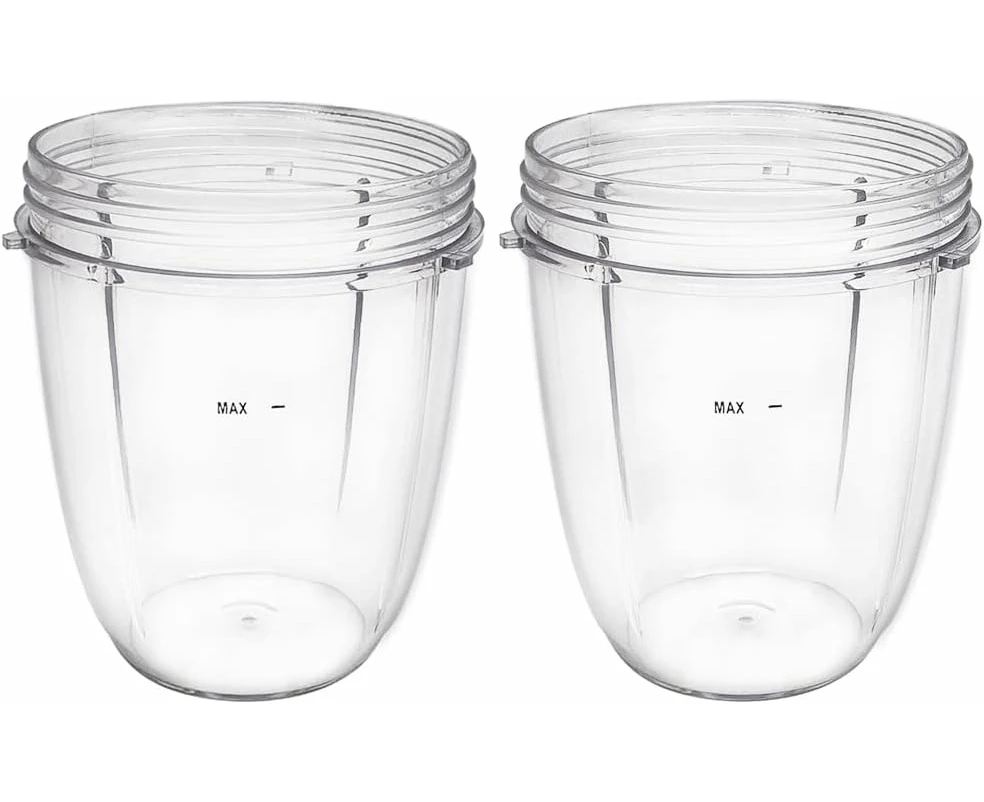 Replacement Parts cups, Compatible with NutriBullet 600W and 900W Blender (2pcs 18oz cups)