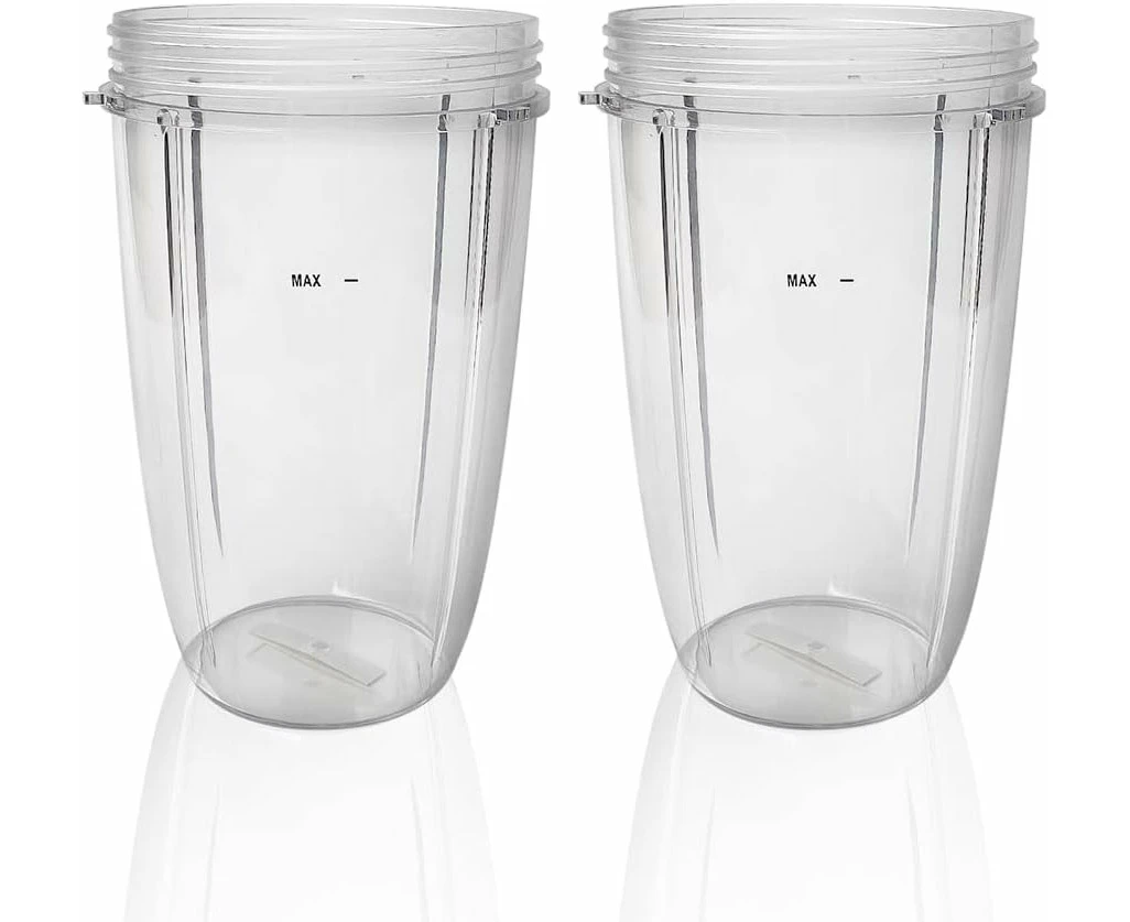 Replacement Parts cups, Compatible with NutriBullet 600W and 900W Blender (2pcs 24oz cups)