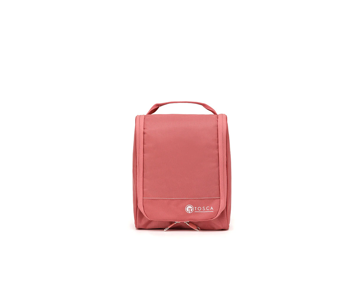 Tosca Hanging Toiletry Travel Organiser - Peach