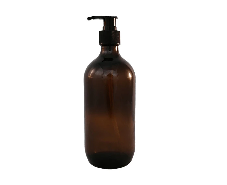 500ml Amber Glass Pump Bottle