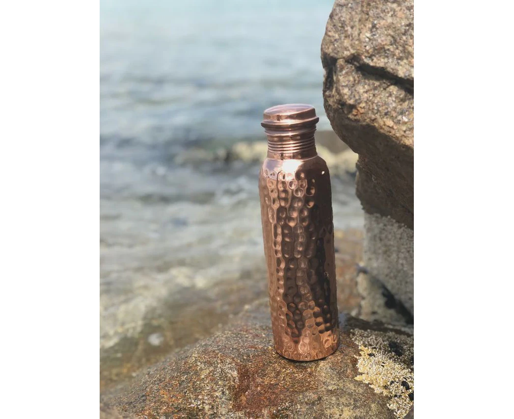 Ayurvedic Hammered Copper Water Drink Bottle