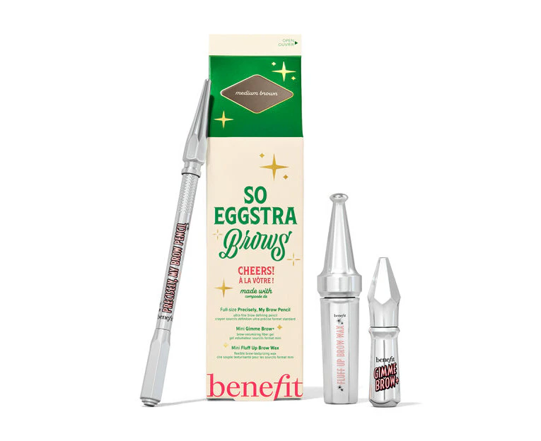 Benefit Cosmetics So Eggstra Brows Set Shade 3/3.5 Medium Brown