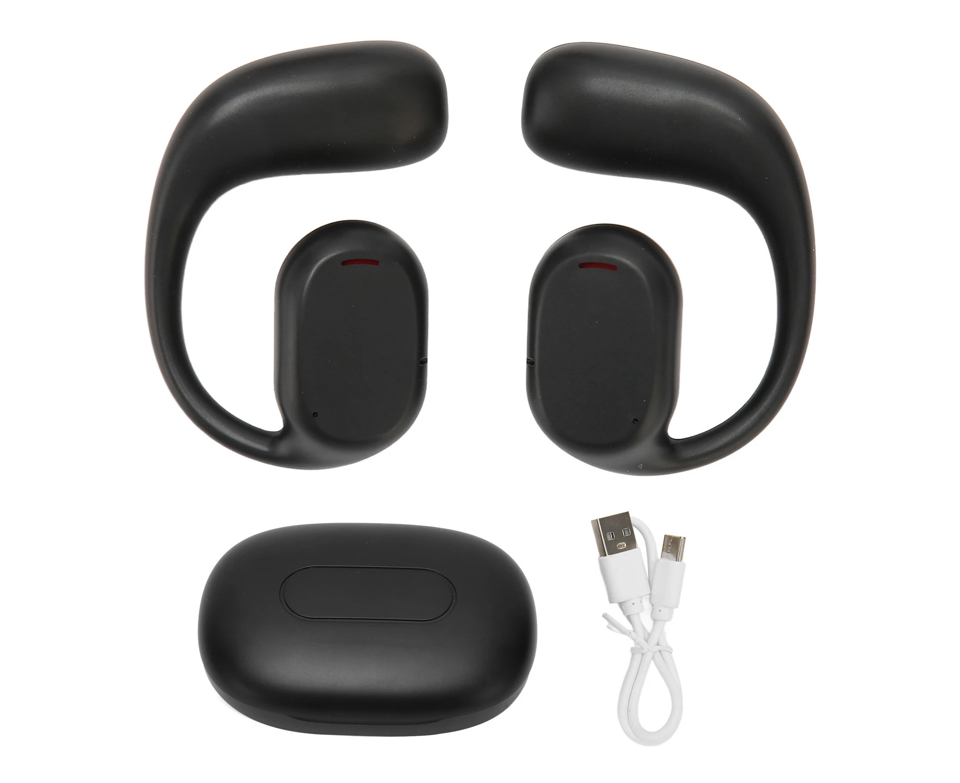 Wireless Translator Earbuds Bluetooth 5.1 Translation 74 Languages 70 Accents Device with APP for Music Call Black