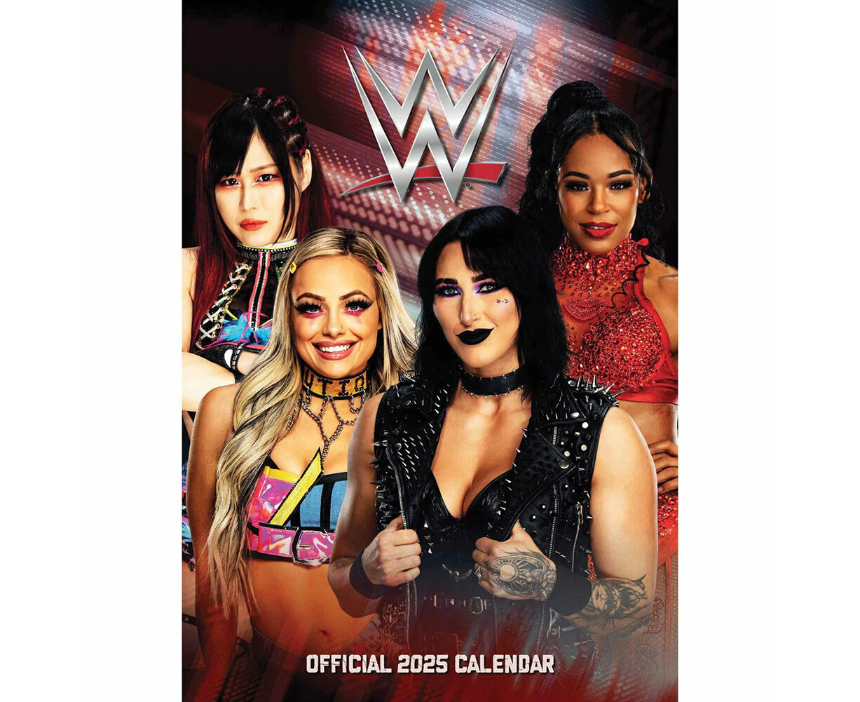 WWE Women A3 Calendar 2025