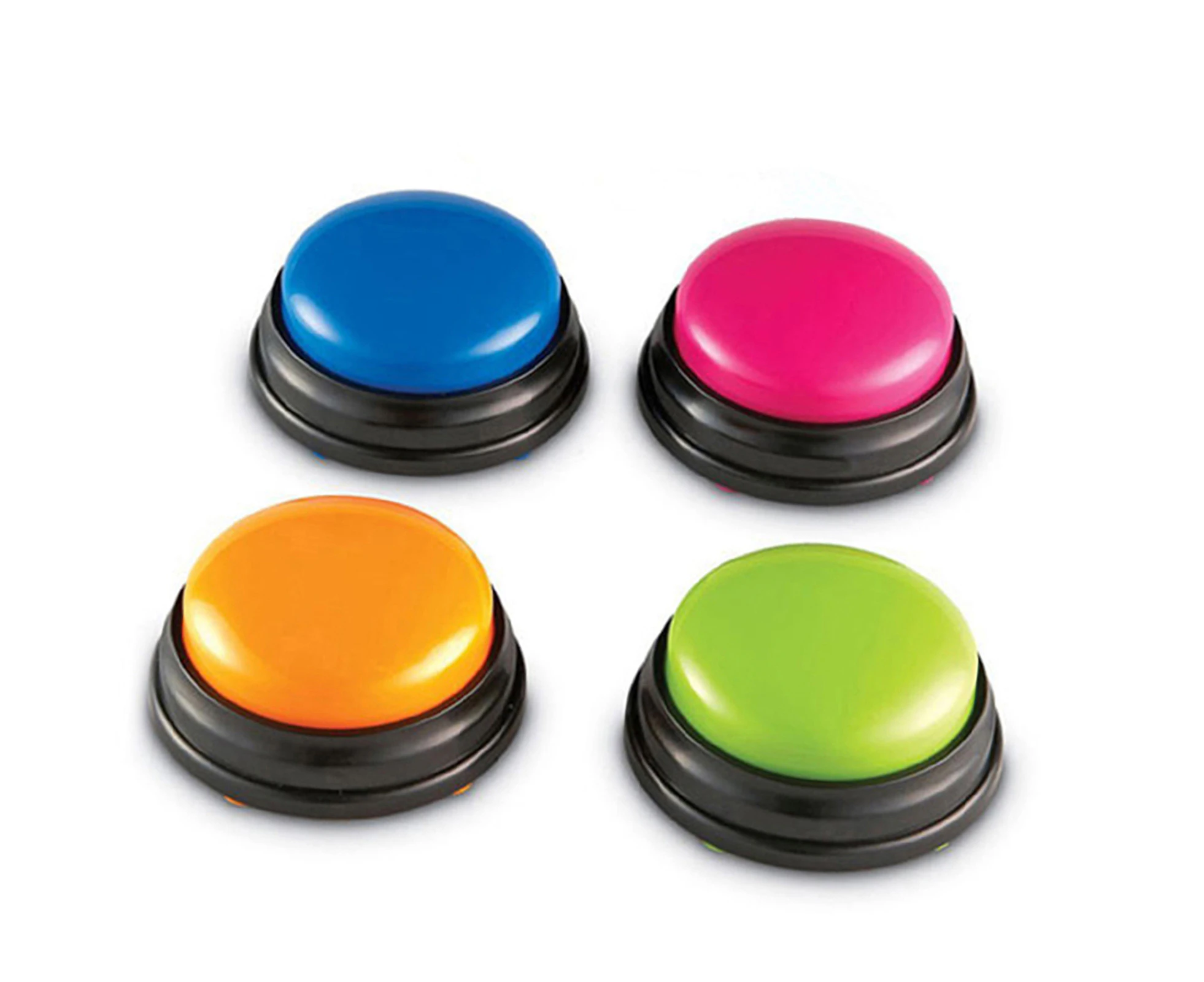 Small Size Easy Carry Voice Recording Sound Button for Kids Interactive  Answering Buttons Orange+Pink+Blue+Green