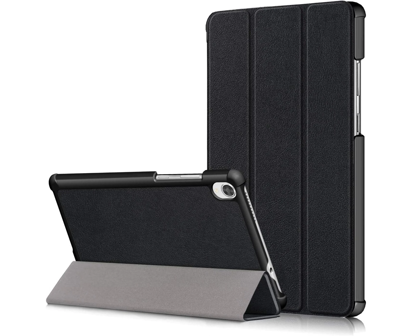 USTIYA Case for Lenovo Tab M8 2022 2021 2019 1/2/3 Gen TB-8505 Leather PC + PU Protective Cover (Black)