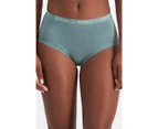 Bonds Women's Cottontails Full Briefs 3-Pack - Aloha Stripe/Green Glacier/Sesame