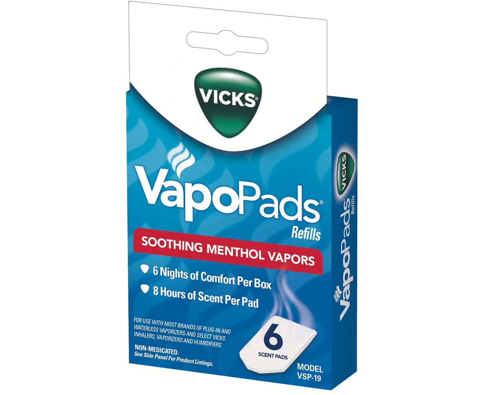 Vicks VapoPads, Original Menthol Scent, 20 Count