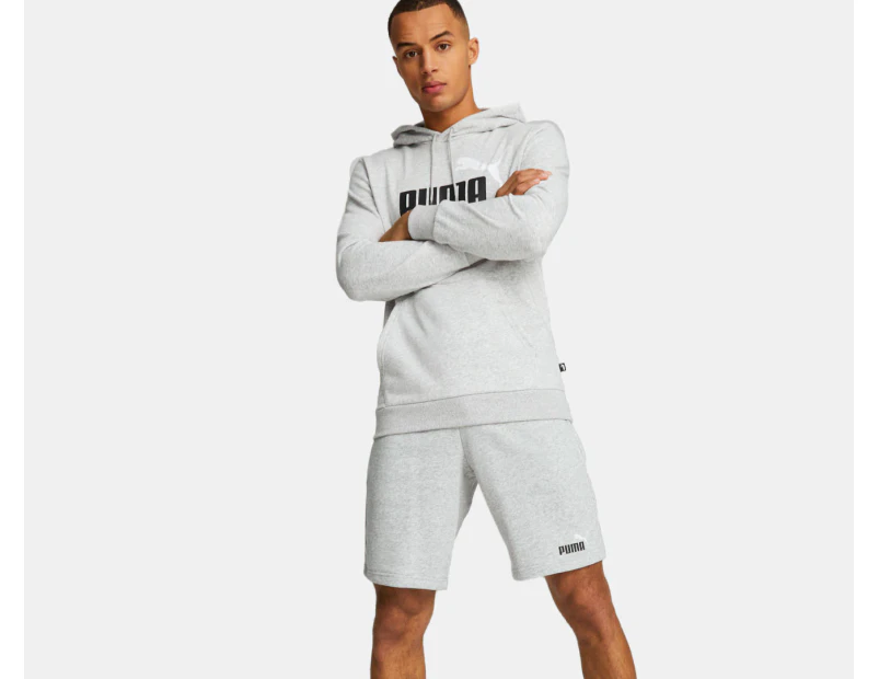 Puma Men's Essentials+ 2-Tone Shorts - Light Grey Heather