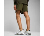 Puma Men's Energy 7-Stretch Woven Shorts - Dark Olive