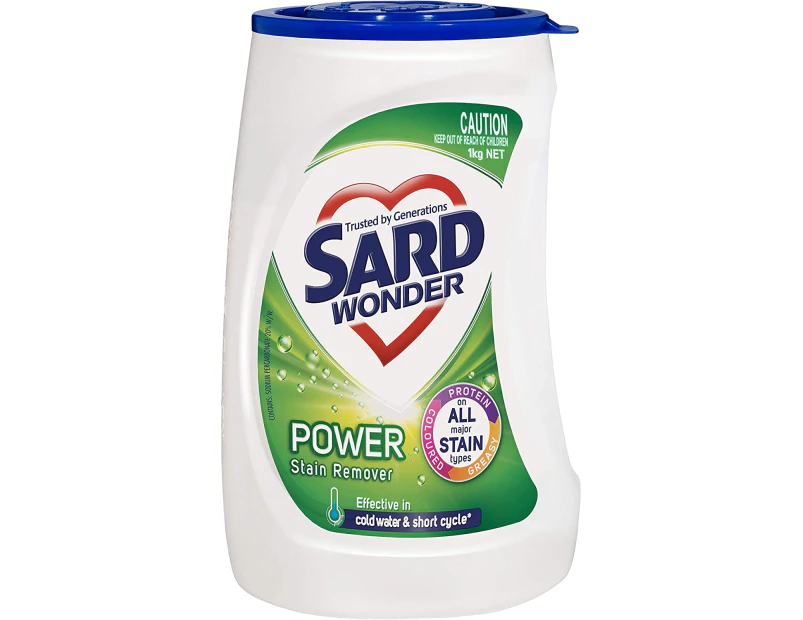 Sard Power Eucalyptus, Stain Remover Powder, Antibacterial Soaker, In-Wash Booster, 2kg