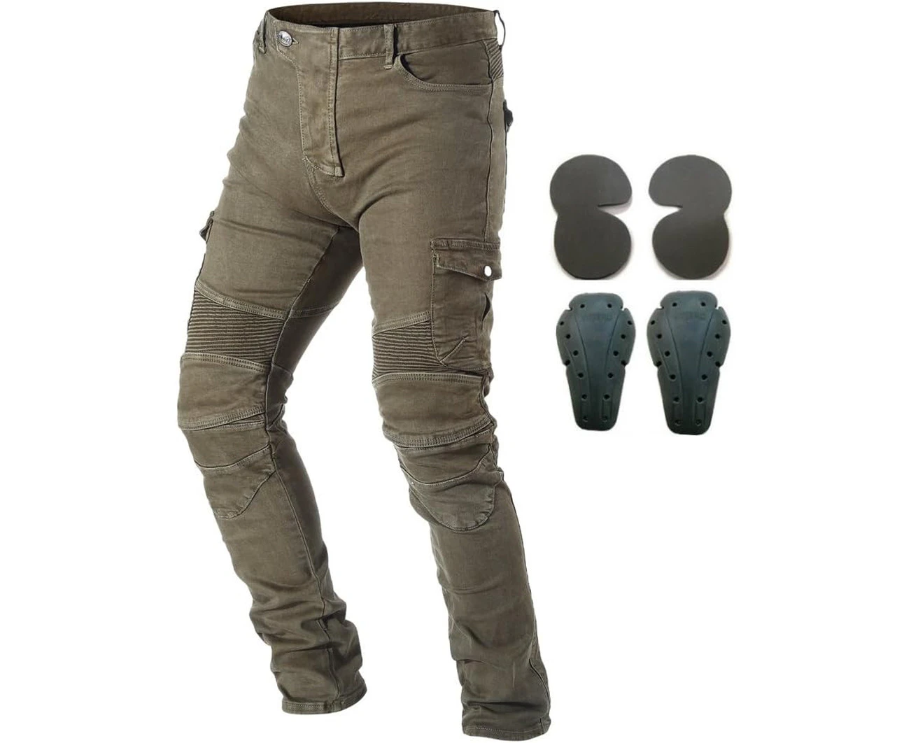 Men Motorcycle Riding Pants Denim Jeans with Protect Pads Equipment