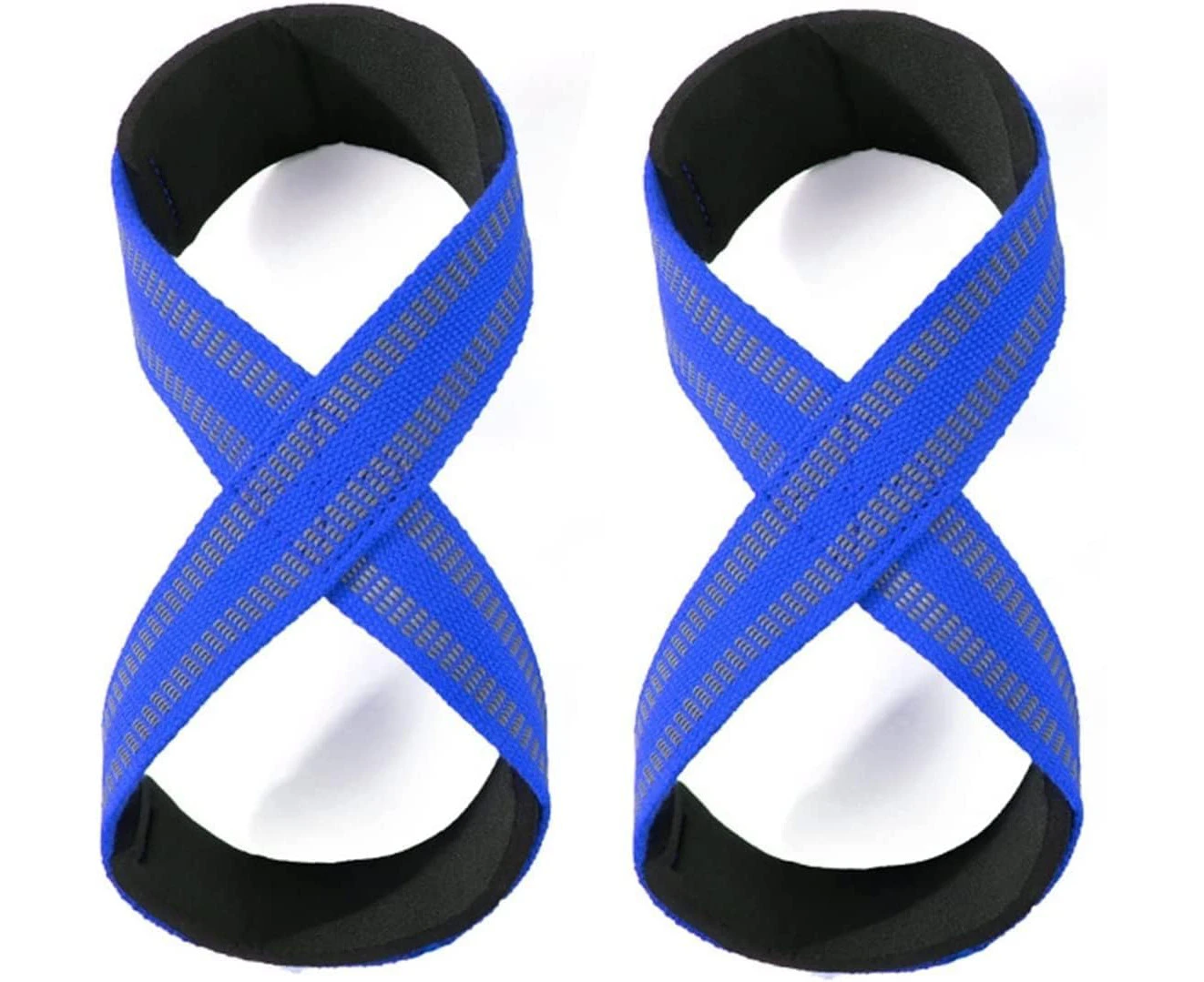 MOPHOEXII Figure 8 Straps for Deadlift-Weight Lifting Straps，Shrugs, and Weightlifting，Strongman & Cross Training Strong Weightlifting Wrist Straps for Men