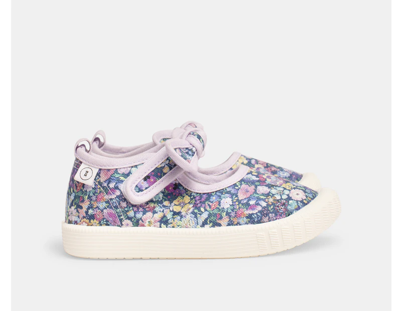 Walnut Girls' Liberty Millie Canvas Sneakers - Classic Garden