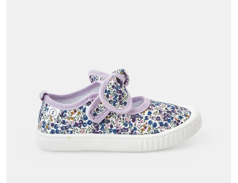 Walnut Girls' Liberty Millie Canvas Sneakers - Wiltshire Lilac