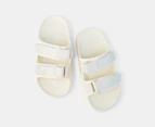 Walnut Girls' Atlas Slides - White