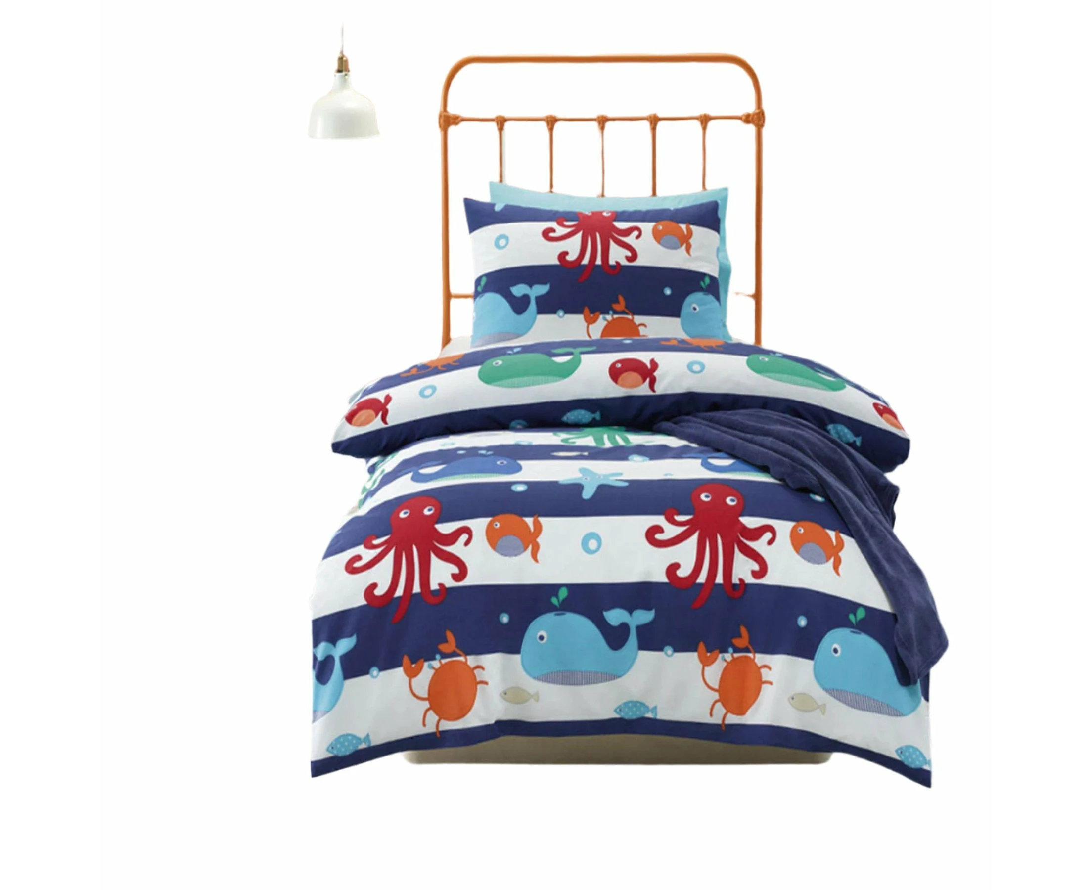 Jiggle & Giggle Sea Creature Kids Nursery Quilt Doona Duvet Cover Set Double