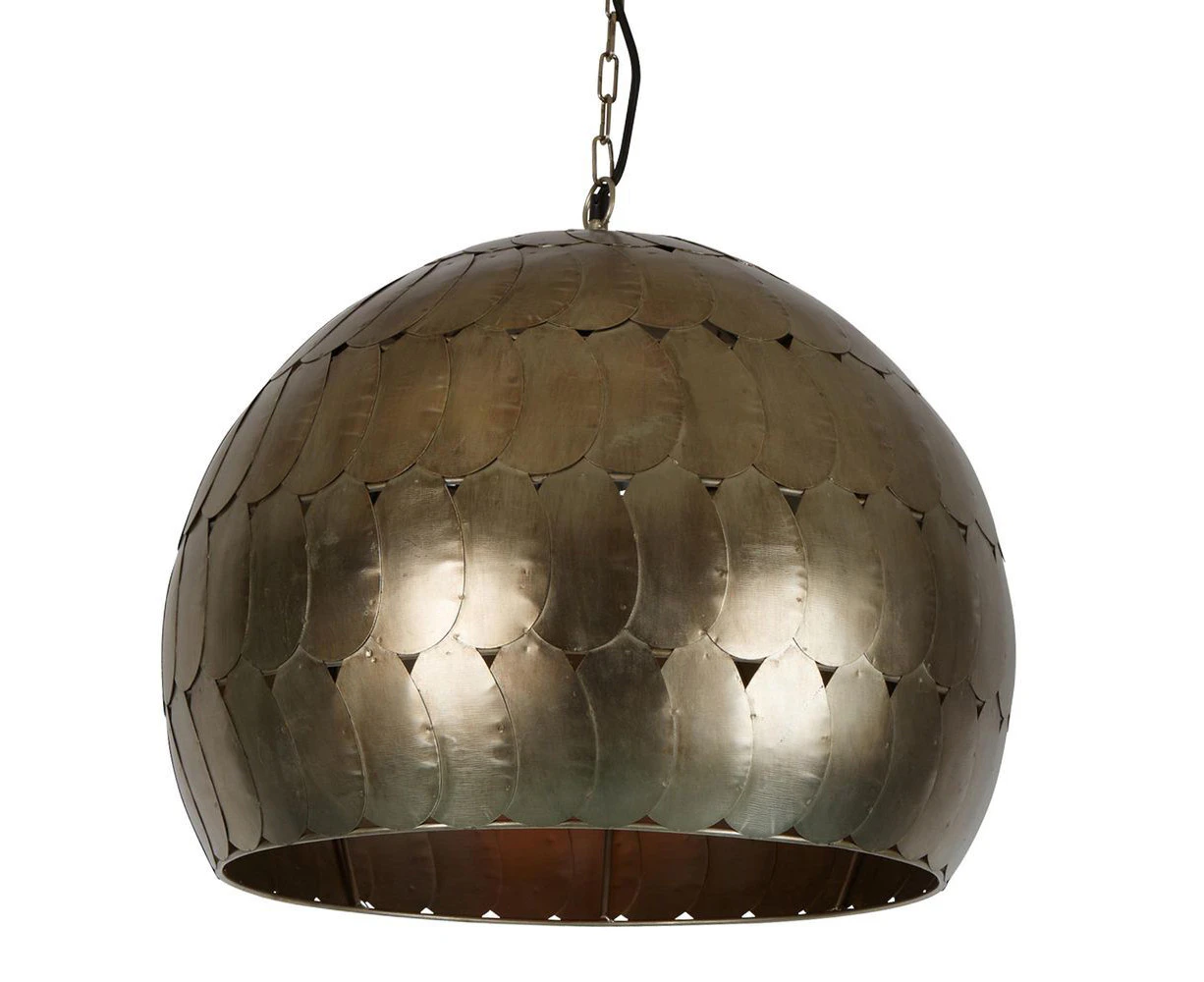 Belle Pangolin Ceiling Pendant Light 40cm Hanging Lamp Home Decor Small Pewter