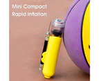 Portable Ball Pump Quick Inflation Easy to Use Long Service Life Practical Hand Inflator for Basketball-Yellow - Yellow