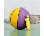 Portable Ball Pump Quick Inflation Easy to Use Long Service Life Practical Hand Inflator for Basketball-Yellow - Yellow