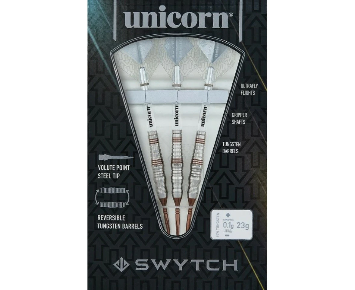 Unicorn Swytch Rosso 80% Tungsten Steel Tip Reversible Dart Set