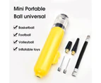 Portable Ball Pump Quick Inflation Easy to Use Long Service Life Practical Hand Inflator for Basketball-Yellow - Yellow