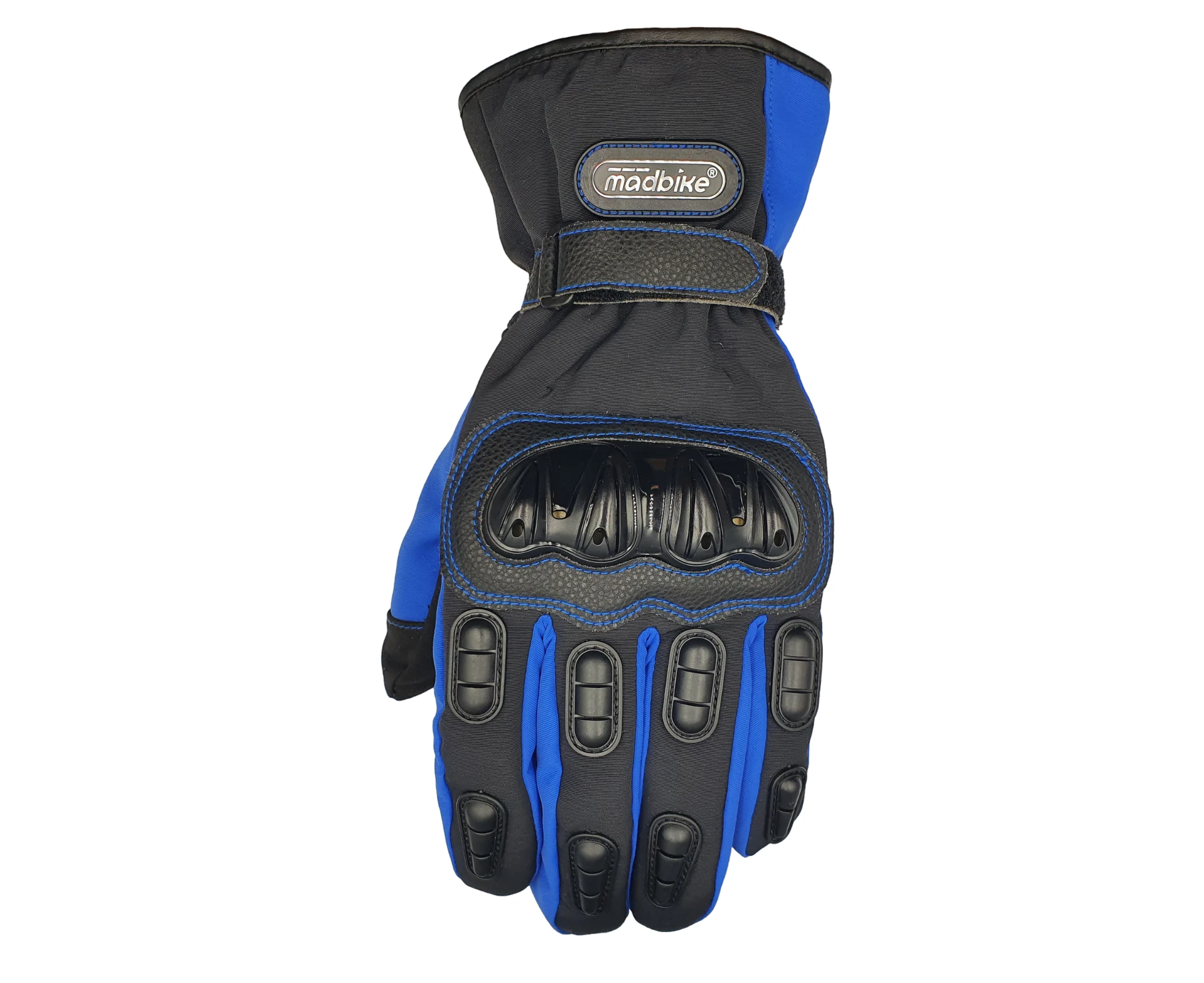 Motorbike Winter Gloves Carbon Fiber Motorcycle Thermal Gloves Ski Snow - Blue