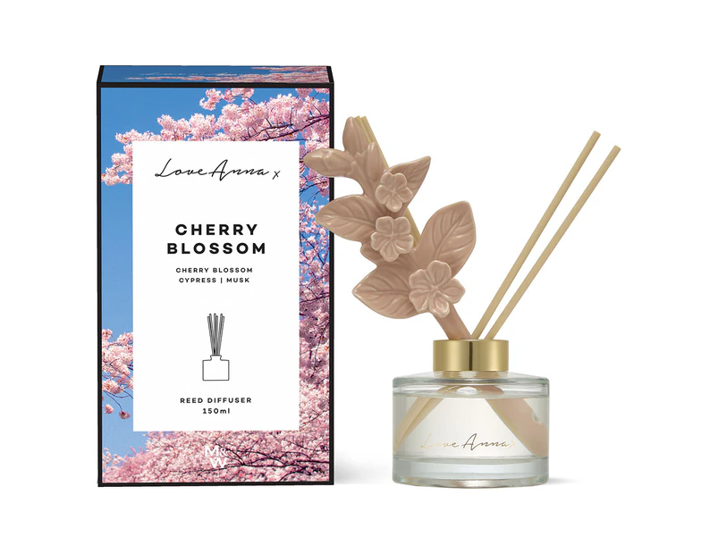 Love Anna Cherry Blossom, Cypress & Musk Reed Diffuser 150mL