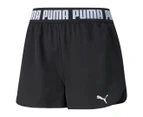 Puma Women's 3-Inch Train Strong Woven Shorts - Black