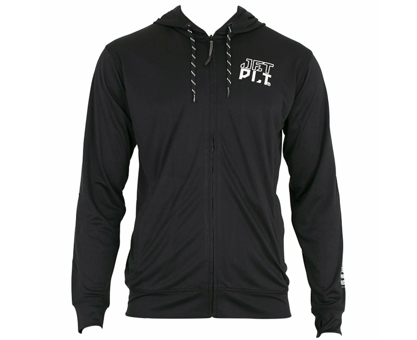 Jetpilot Hyped Long Sleeve Men's Black Hooded Rashie