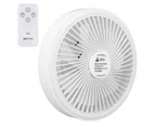 Camping Fan Portable Remote Control Usb Charging Three Speed Wind Wall Mounted Mini Small Electric Ceiling Fan White