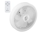 Camping Fan Portable Remote Control Usb Charging Three Speed Wind Wall Mounted Mini Small Electric Ceiling Fan White