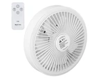 Camping Fan Portable Remote Control Usb Charging Three Speed Wind Wall Mounted Mini Small Electric Ceiling Fan White