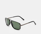 Winstonne Men's Jayden Polarised Sunglasses - Black/Green