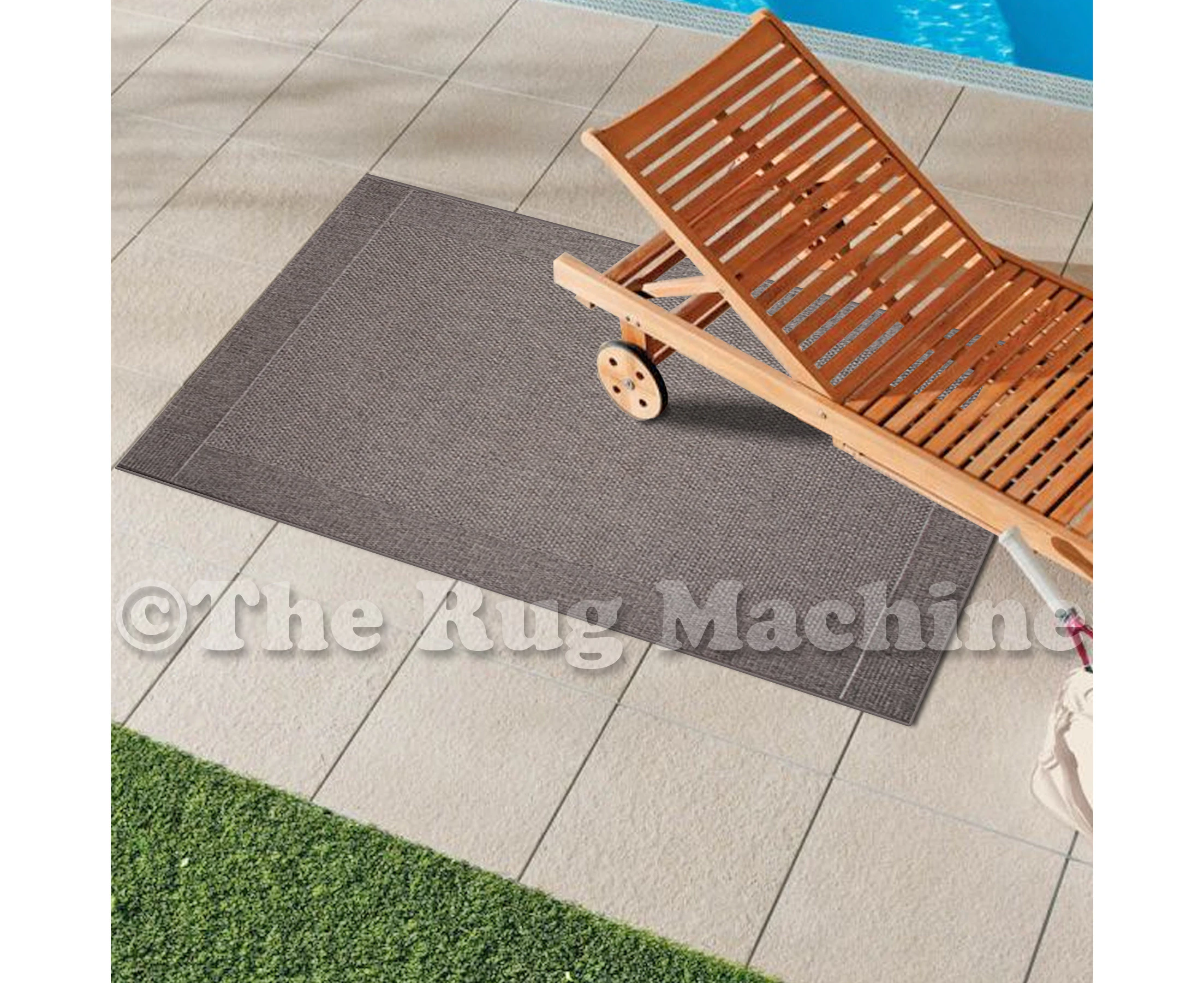 Cheapest Rugs Online Outdoor Sisal Charcoal Rug 3900-088