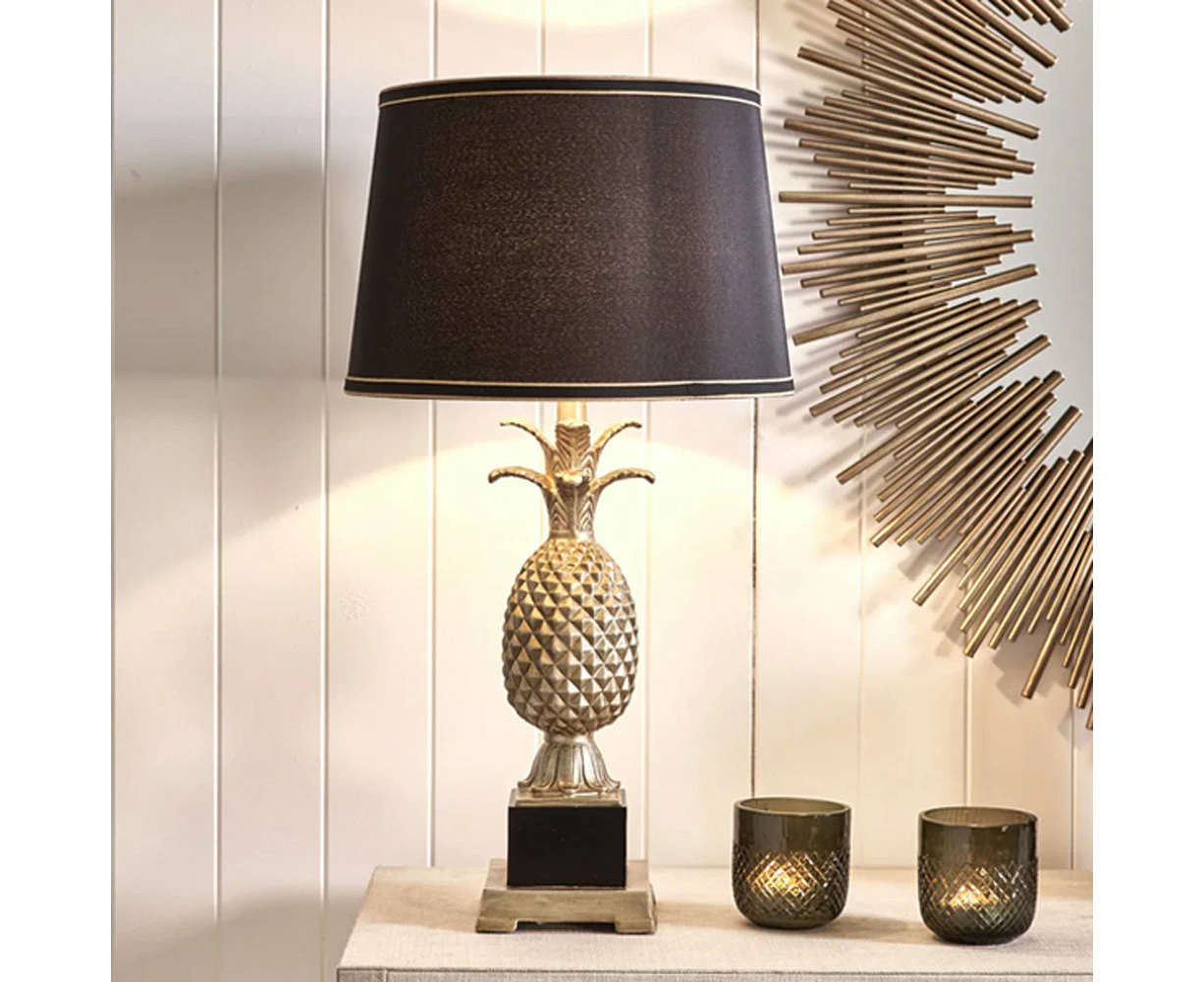 Harper Table Lamp Black & Gold 11934 Cafe Lighting