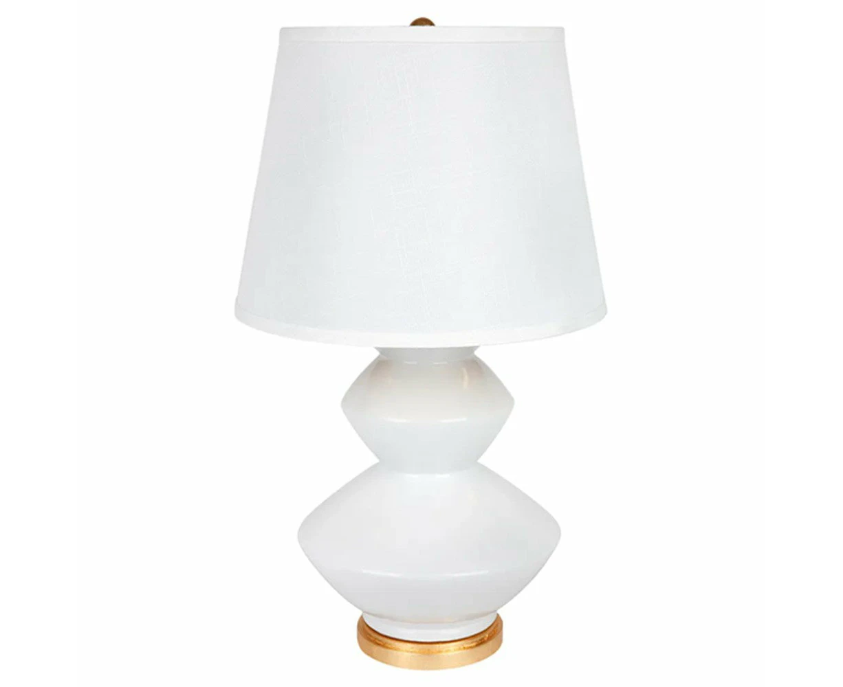 Baldwin Table Lamp White & Gold 11839 Cafe Lighting