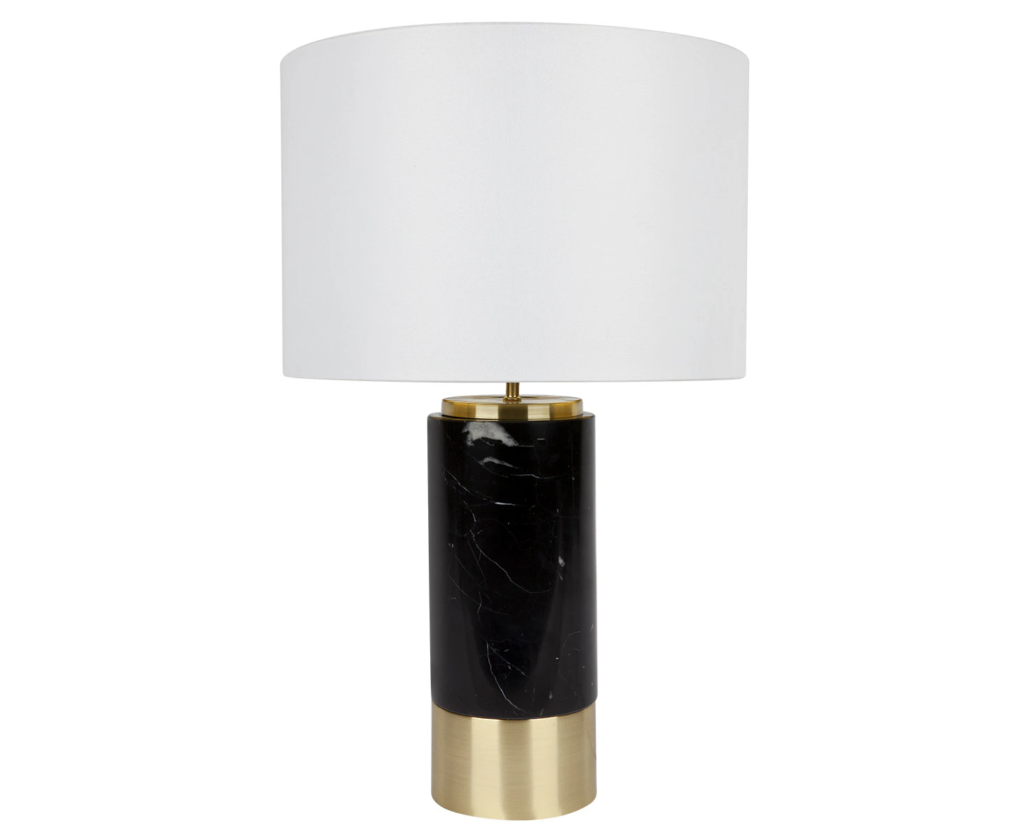 CAFE LIGHTING Paola Marble Table Lamp - Black with White Shade