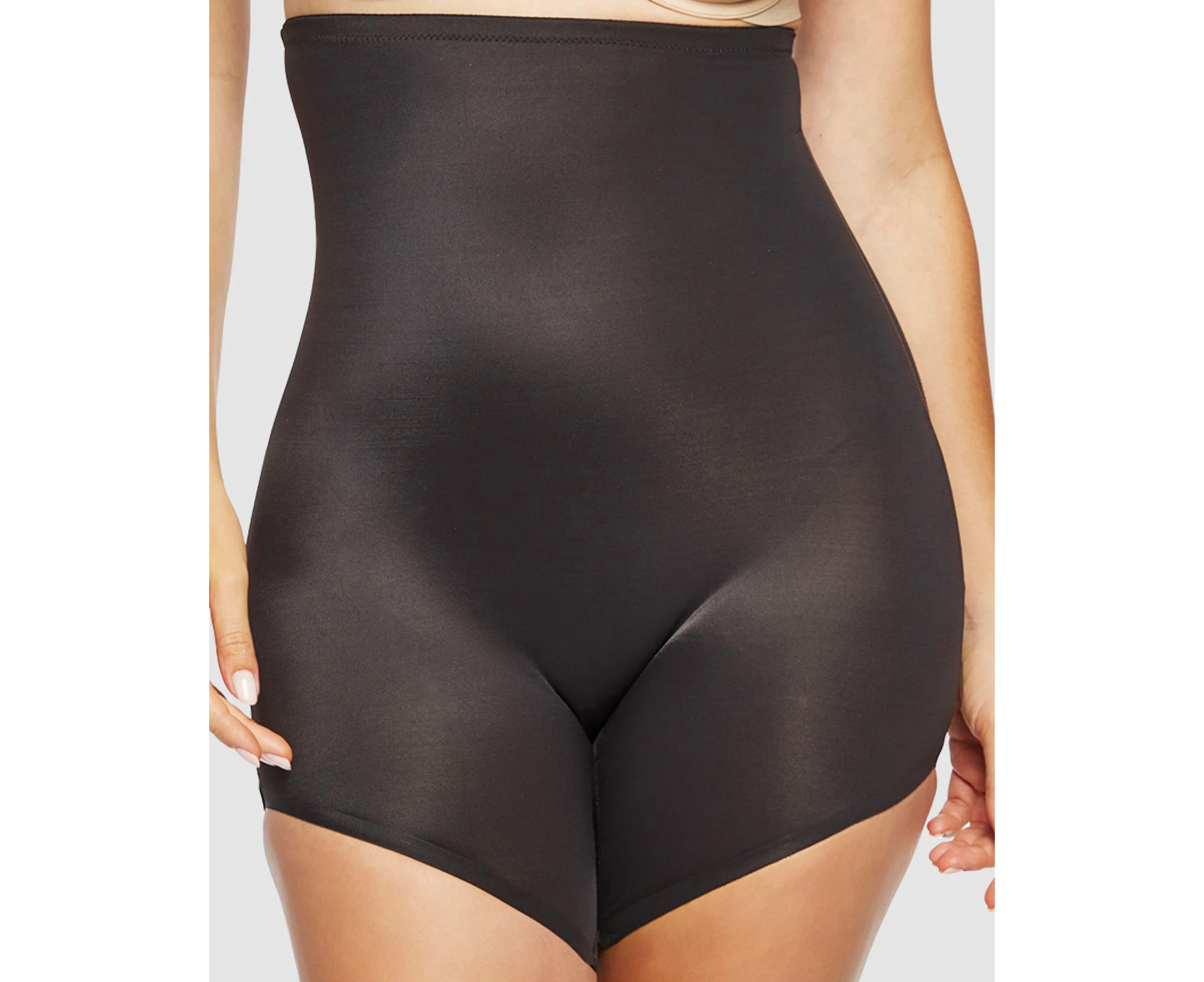 Naomi & Nicole Sidekick High-Waist Slanted Hem High Leg Shapewear Short