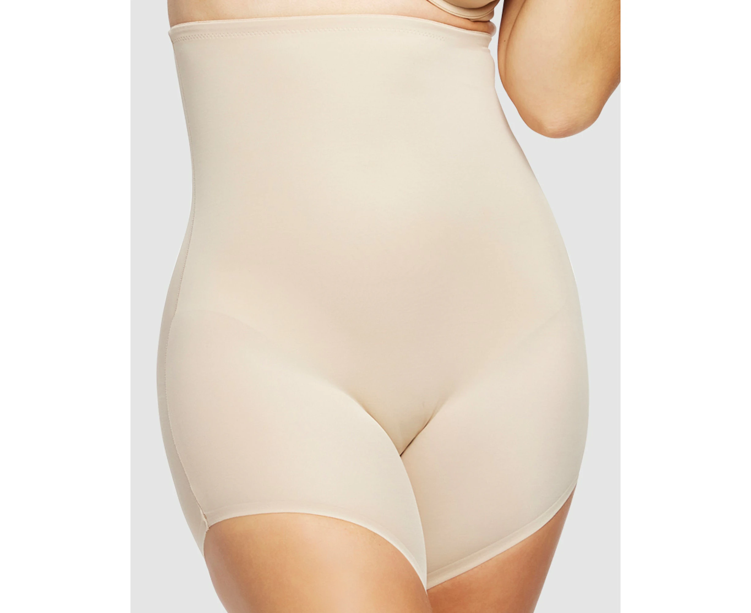 Naomi & Nicole Sidekick High-Waist Slanted Hem High Leg Shapewear Short