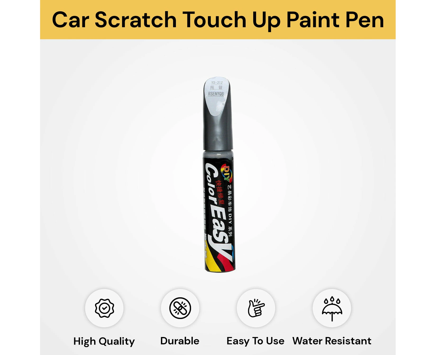 Car Scratch Touch Up Paint Pen - Silver