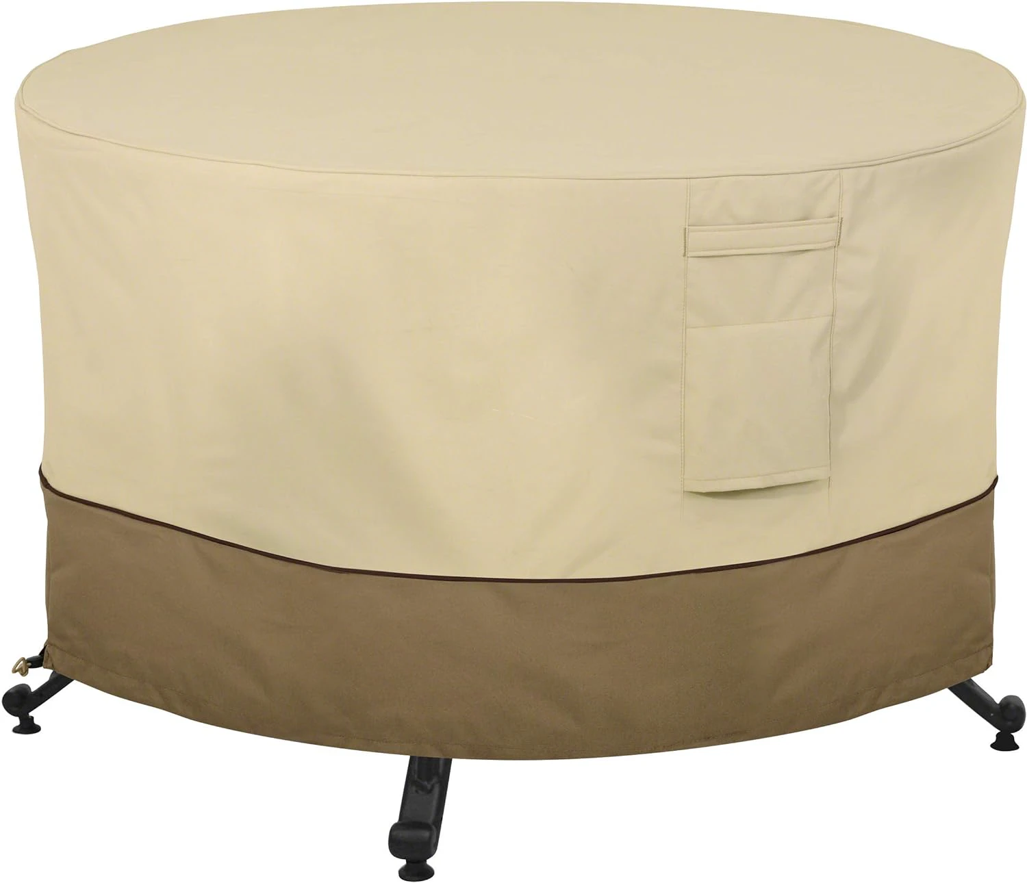 Classic Accessories Veranda Water-Resistant 62 Inch Square Fire Pit Table Cover, Outdoor Firepit Cover