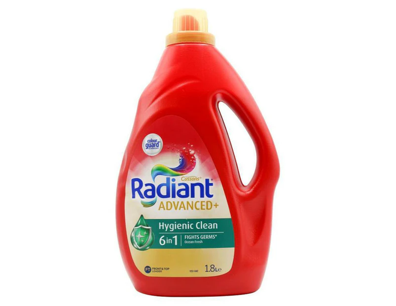 Radiant Advanced+ Front & Top Loader Hygienic Clean Laundry Liquid 1.8L