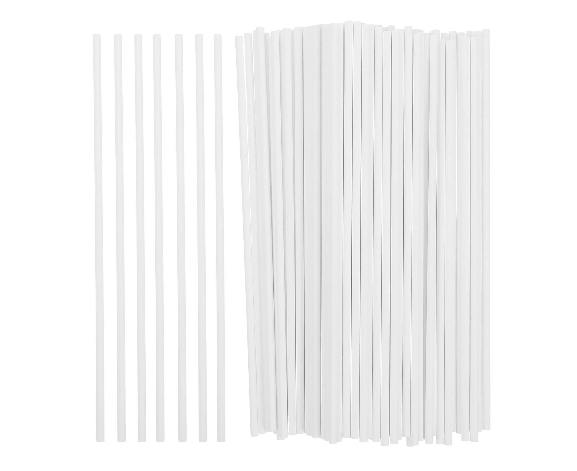 100pcs Diy Lollipop Sticks Material Lollipop Paper Sticks Firm Candy Support Paper Sticks Lollipop Paper Stick Candy Stick White