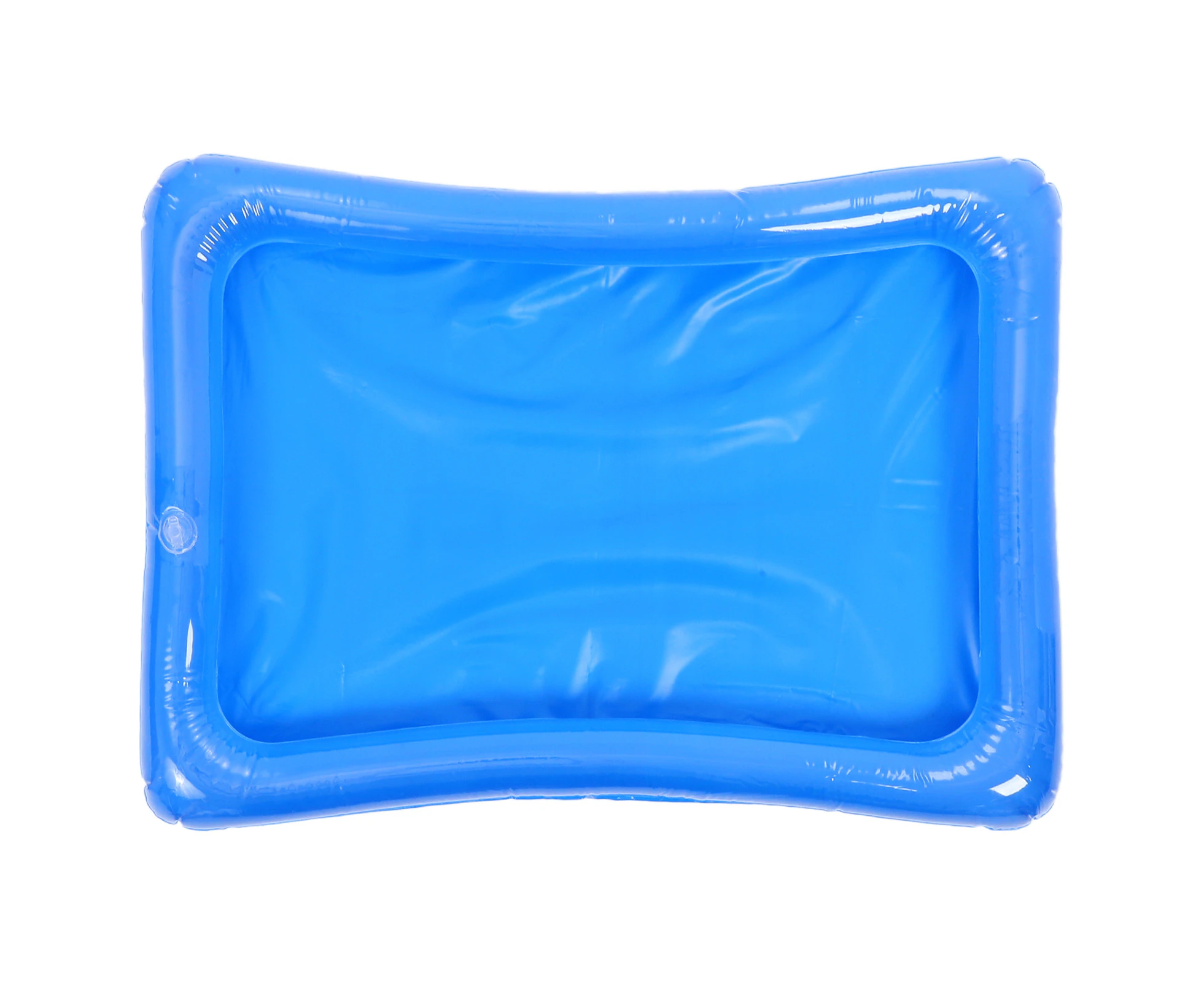 Inflatable Serving Bar Salad Ice Tray 18.8x16.5 Inch Rectangular Food Drink Containers Bbq Picnic Pool Party Supplies Blue