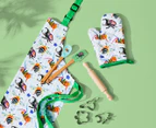 Maxwell & Williams 8-Piece Kids' Pete Cromer Garden Party Apron & Cookie Baking Set - Green