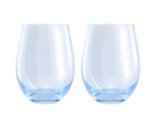 Set of 2 Maxwell & Williams 540mL Glamour Stemless Glasses - Blue