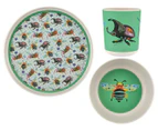 Maxwell & Williams 3-Piece Kids' Pete Cromer Garden Party Dinner Set - Green