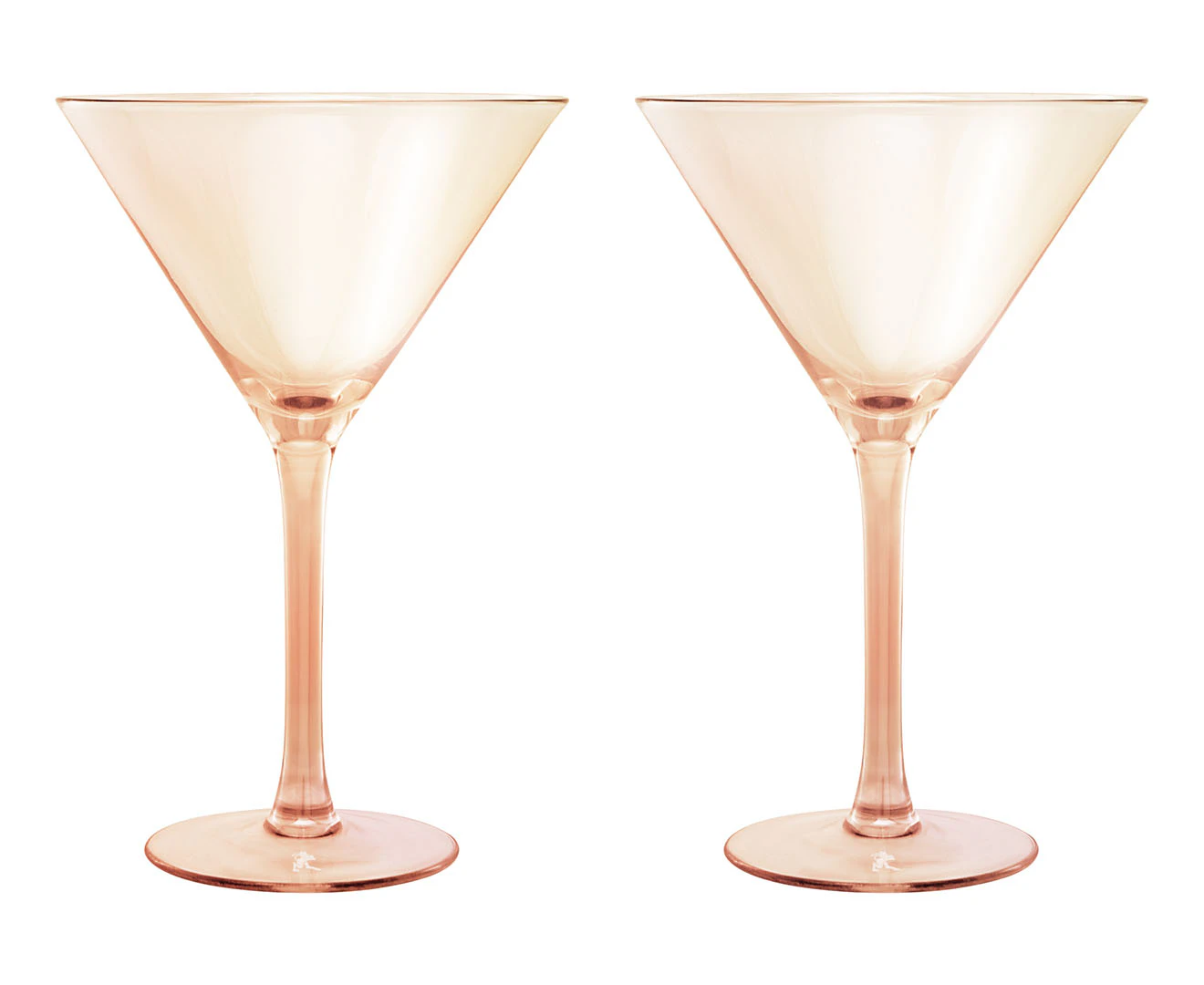 Set of 2 Maxwell & Williams 230mL Glamour Martini Glasses - Coral